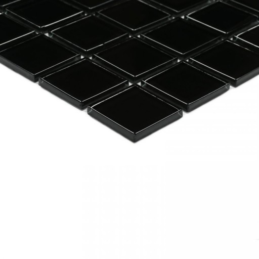 Мозаика стеклянная Black glass 300*300 мм